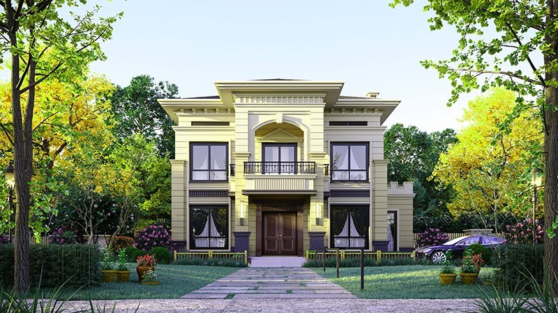 阿里乡村别墅的墙壁通常用什么砖砌？